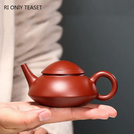 90ml Chinese Yixing Small Capacity Purple Clay Teapots Famous Artists Handmade Raw Ore Dahongpao Tea Pot Kettle Zisha Tea Set