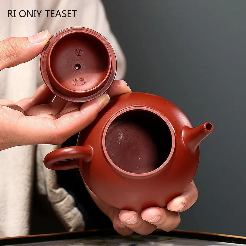 90ml Chinese Yixing Small Capacity Purple Clay Teapots Famous Artists Handmade Raw Ore Dahongpao Tea Pot Kettle Zisha Tea Set