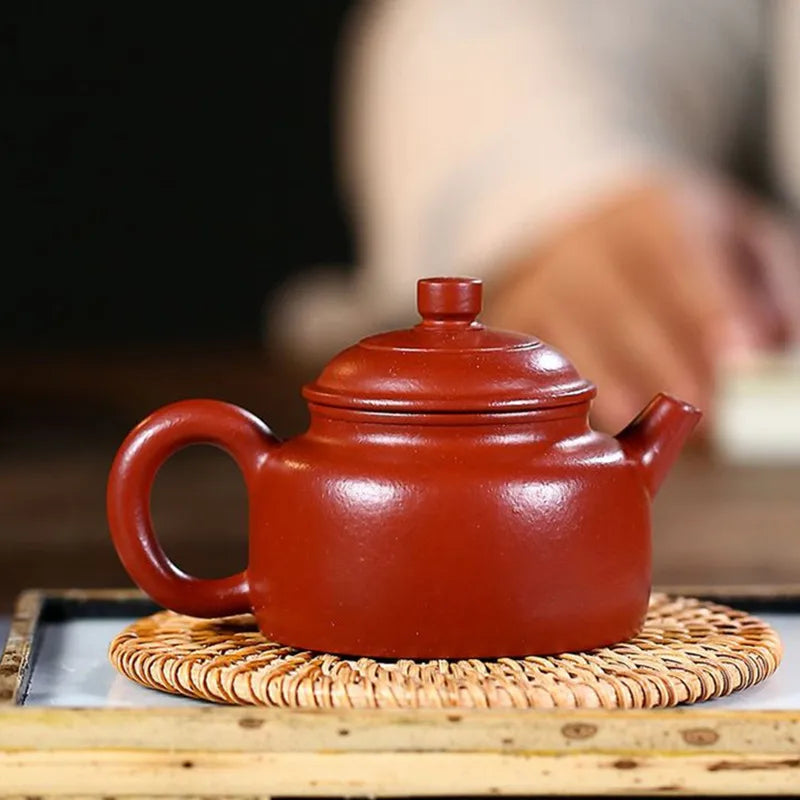 90ml Famous Yixing Purple Clay Teapot Raw Ore Dahongpao Filter Tea Pot Home Zisha Beauty Kettle Chinese Customized Tea Set