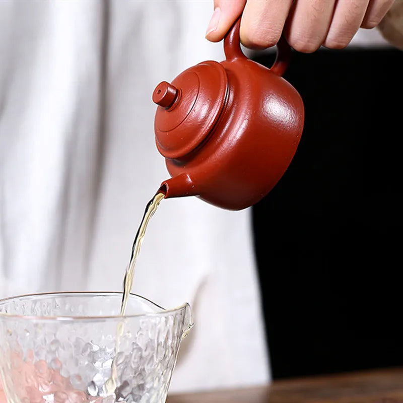 90ml Famous Yixing Purple Clay Teapot Raw Ore Dahongpao Filter Tea Pot Home Zisha Beauty Kettle Chinese Customized Tea Set
