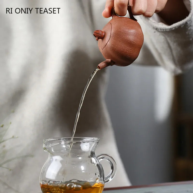 90ml High-end Yixing Purple Clay Teapots Famous Handmade Tea Pot Raw Ore Beauty Kettle Chinese Zisha Tea Set Collection Gifts