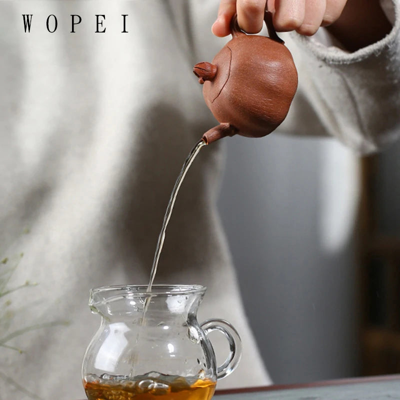 90ml High-end Yixing Purple Clay Teapots Famous Handmade Tea Pot Raw Ore Beauty Kettle Chinese Zisha Tea Set Collection Gifts