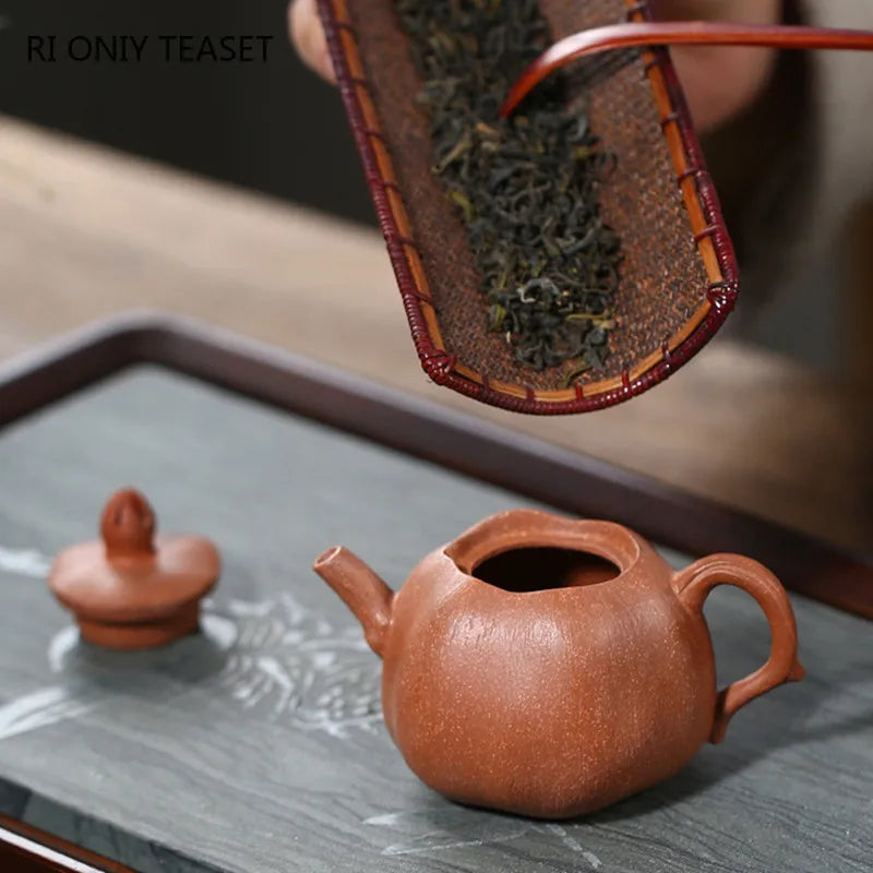 90ml High-end Yixing Purple Clay Teapots Famous Handmade Tea Pot Raw Ore Beauty Kettle Chinese Zisha Tea Set Collection Gifts