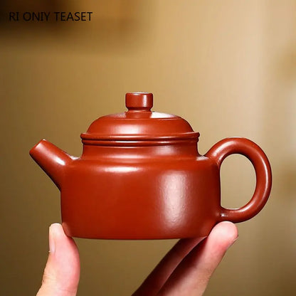 90ml Small Capacity Chinese Yixing Purple Clay Tea Pot Handmade Teapot Raw Ore Dahongpao Mud Kettle Zisha Teaware Tea Set