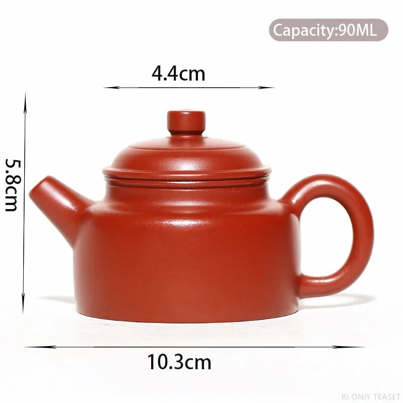90ml Small Capacity Chinese Yixing Purple Clay Tea Pot Handmade Teapot Raw Ore Dahongpao Mud Kettle Zisha Teaware Tea Set