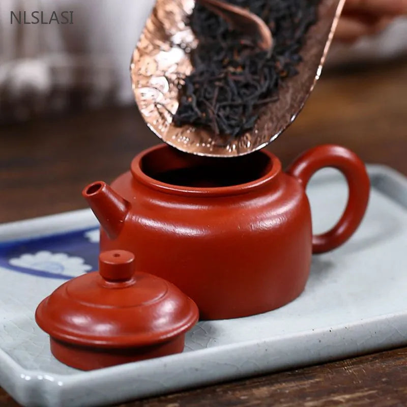90ml Tradition Yixing Purple Clay Tea Pot Raw Ore Dahongpao Filter Teaware Handmade Beauty Teapot Customized Zisha Tea Infuser