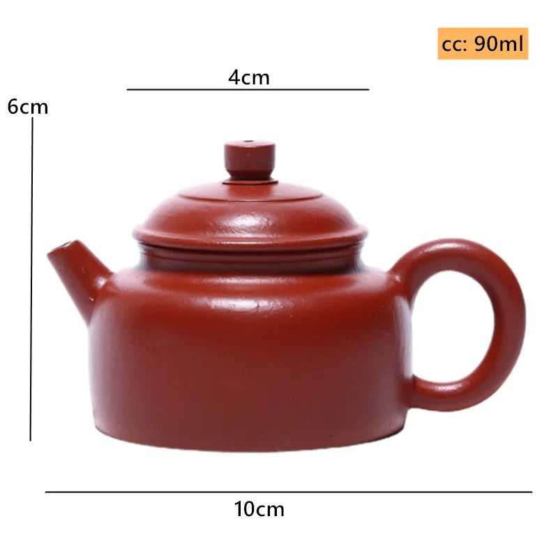 90ml Tradition Yixing Purple Clay Tea Pot Raw Ore Dahongpao Filter Teaware Handmade Beauty Teapot Customized Zisha Tea Infuser