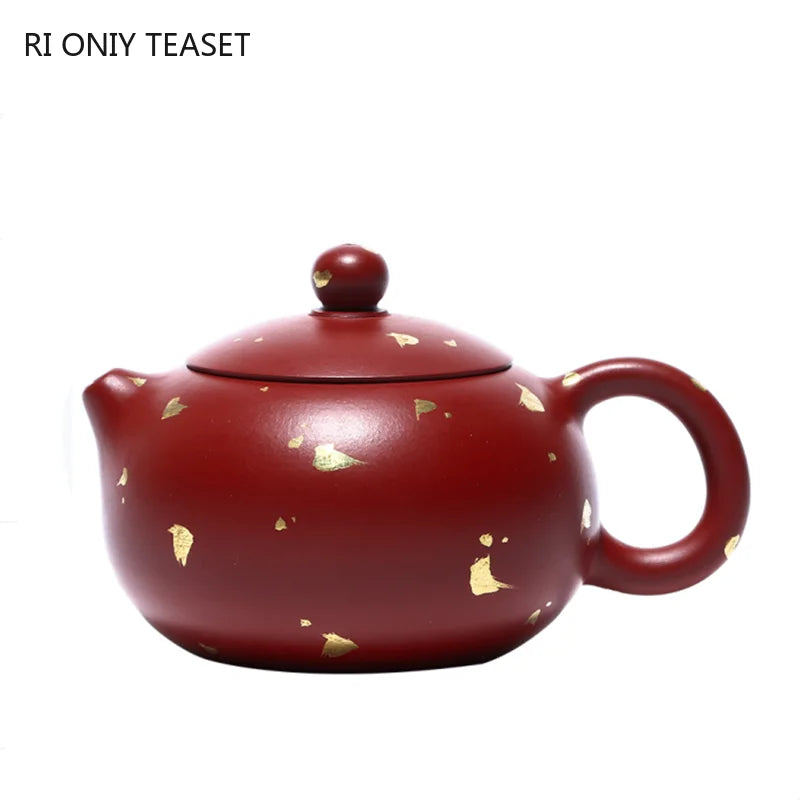 90ml Traditional Yixing Purple Clay Teapots Handmade Small Capacity Xishi Tea Pot Raw Ore Dahongpao Kettle Chinese Zisha Tea Set