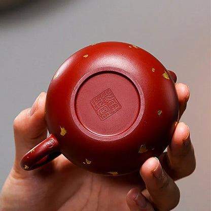 90ml Traditional Yixing Purple Clay Teapots Handmade Small Capacity Xishi Tea Pot Raw Ore Dahongpao Kettle Chinese Zisha Tea Set