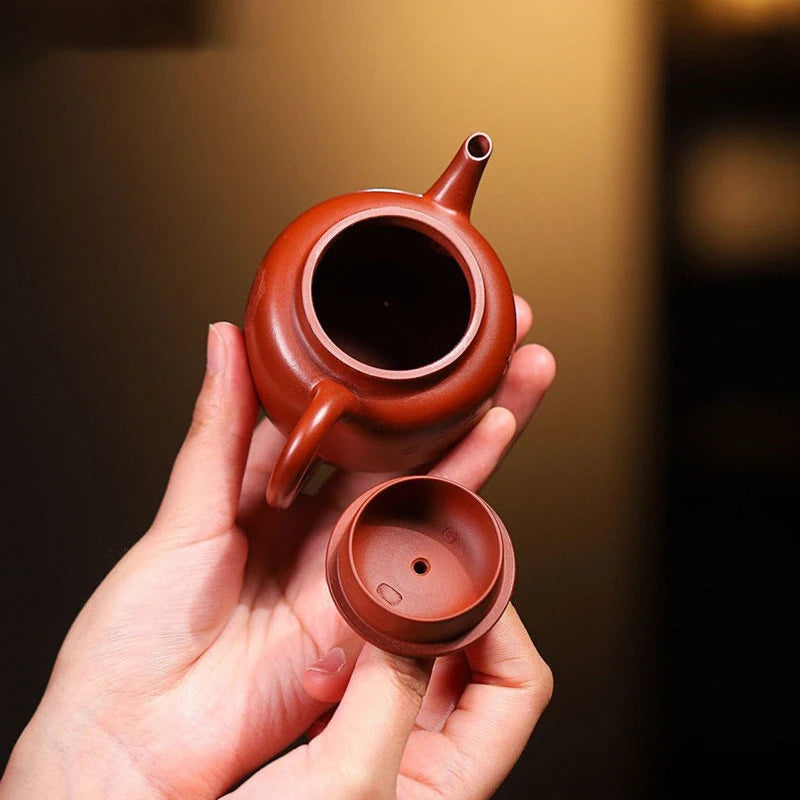 90ml Yixing Famous Artists Handmade Purple Clay Teapots Small Capacity Ball Hole Filter Tea Pot Kettle Chinese Zisha Tea Set