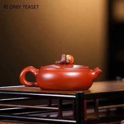 90ml Yixing Famous Small Capacity Purple Clay Teapot Handmade Tea Pot Raw Ore Dahongpao Mud Kettle Chinese Zisha Tea Set Teaware