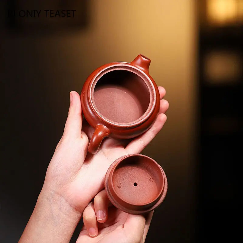 90ml Yixing Famous Small Capacity Purple Clay Teapot Handmade Tea Pot Raw Ore Dahongpao Mud Kettle Chinese Zisha Tea Set Teaware