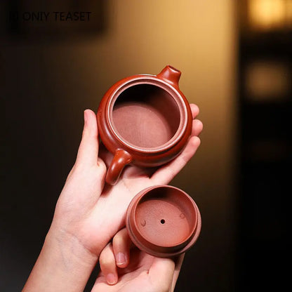 90ml Yixing Famous Small Capacity Purple Clay Teapot Handmade Tea Pot Raw Ore Dahongpao Mud Kettle Chinese Zisha Tea Set Teaware