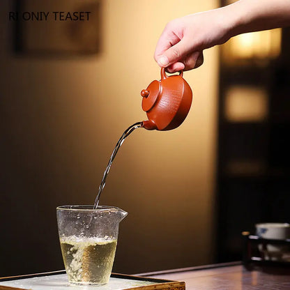 90ml Yixing Handmade Small Capacity Purple Clay Teapots Famous Tea Pot Raw Ore Dahongpao Mud Beauty Kettle Chinese Zisha Tea Set
