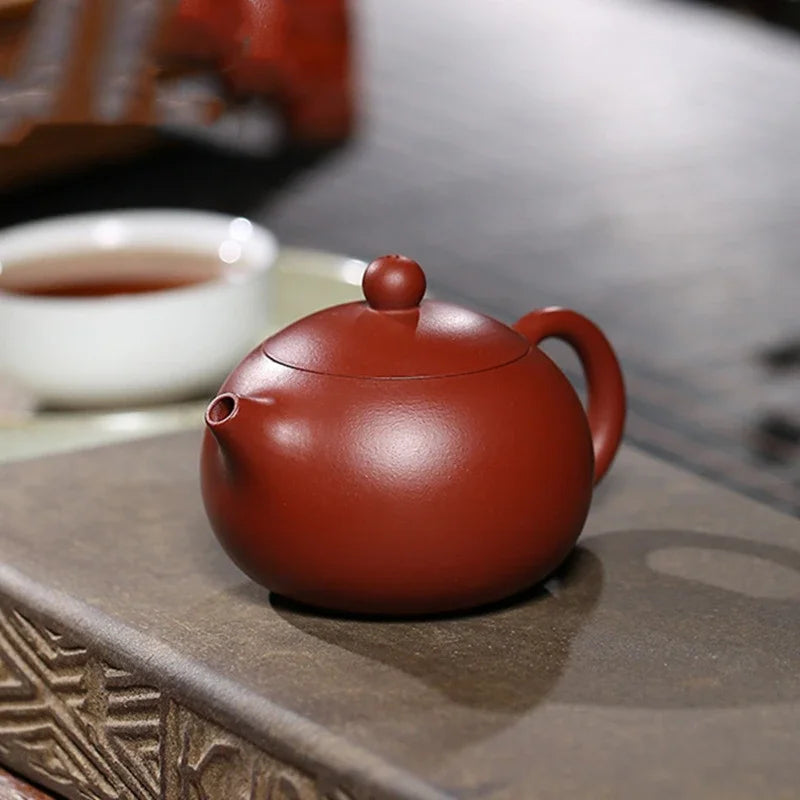 90ml Yixing Purple Clay Teapots Authentic Dahongpao Xishi Tea Pot Ball Hole Filter Kettle Handmade Boutique Zisha Tea Set
