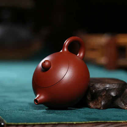 90ml Yixing Purple Clay Teapots Authentic Dahongpao Xishi Tea Pot Ball Hole Filter Kettle Handmade Boutique Zisha Tea Set