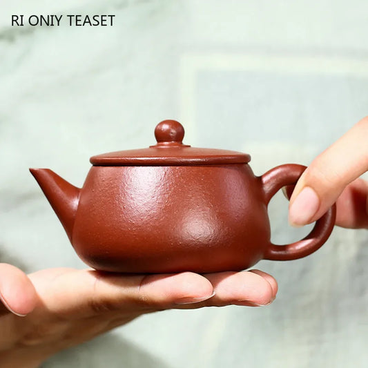 90ml Yixing Purple Clay Teapots Handmade Small Capacity Tea Pot Raw Ore Beauty Kettle Chinese Authentic Zisha Tea Set Gifts