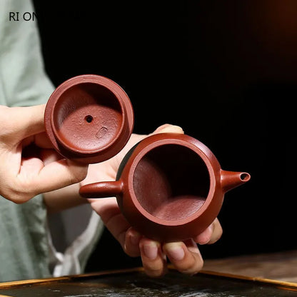 90ml Yixing Purple Clay Teapots Handmade Small Capacity Tea Pot Raw Ore Beauty Kettle Chinese Authentic Zisha Tea Set Gifts