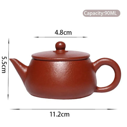 90ml Yixing Purple Clay Teapots Handmade Small Capacity Tea Pot Raw Ore Beauty Kettle Chinese Authentic Zisha Tea Set Gifts