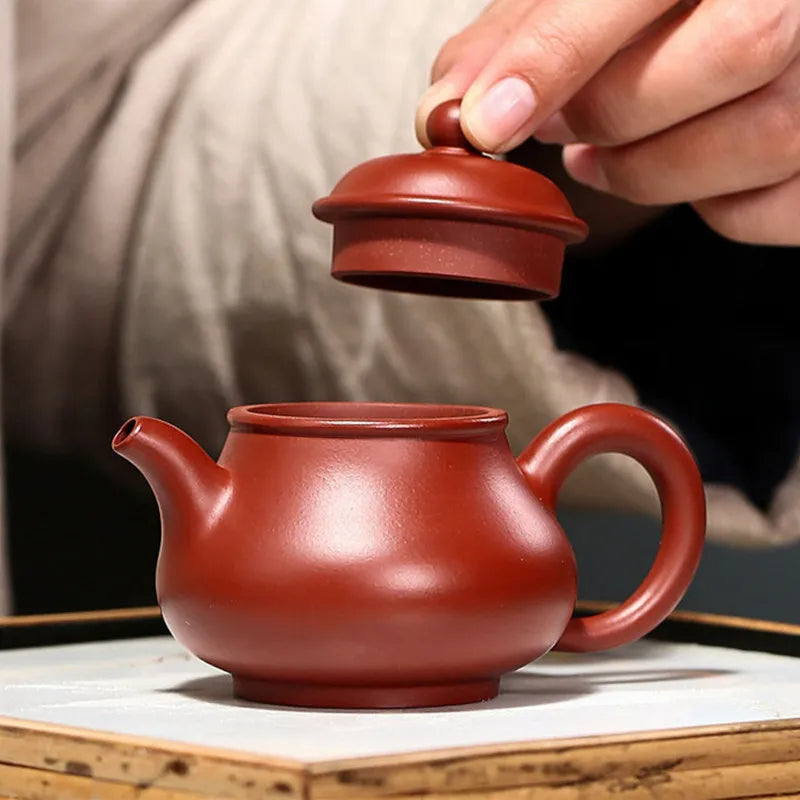 90ml Yixing Small Capacity Purple Clay Teapots Authentic Handmade Tea Pot Raw Ore Dahongpao Beauty Kettle Chinese Zisha Tea Set