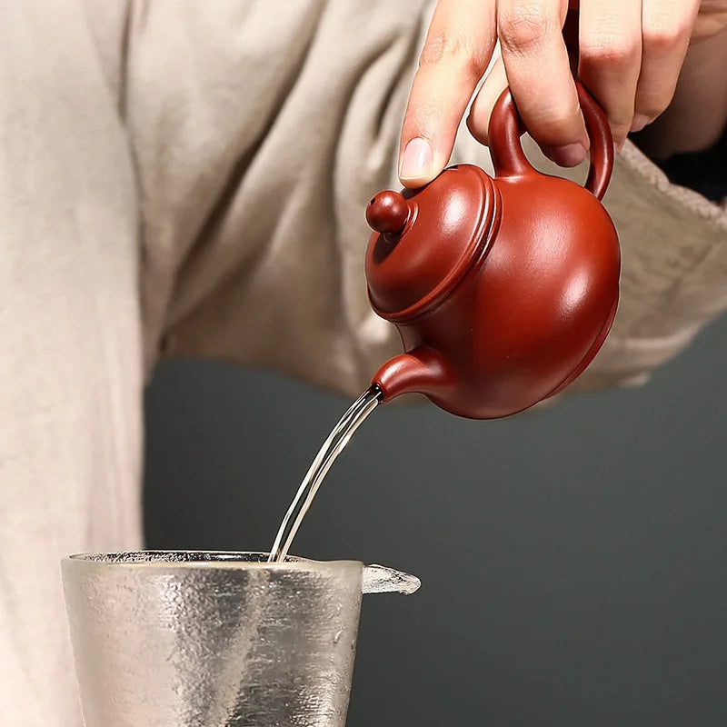 90ml Yixing Small Capacity Purple Clay Teapots Authentic Handmade Tea Pot Raw Ore Dahongpao Beauty Kettle Chinese Zisha Tea Set