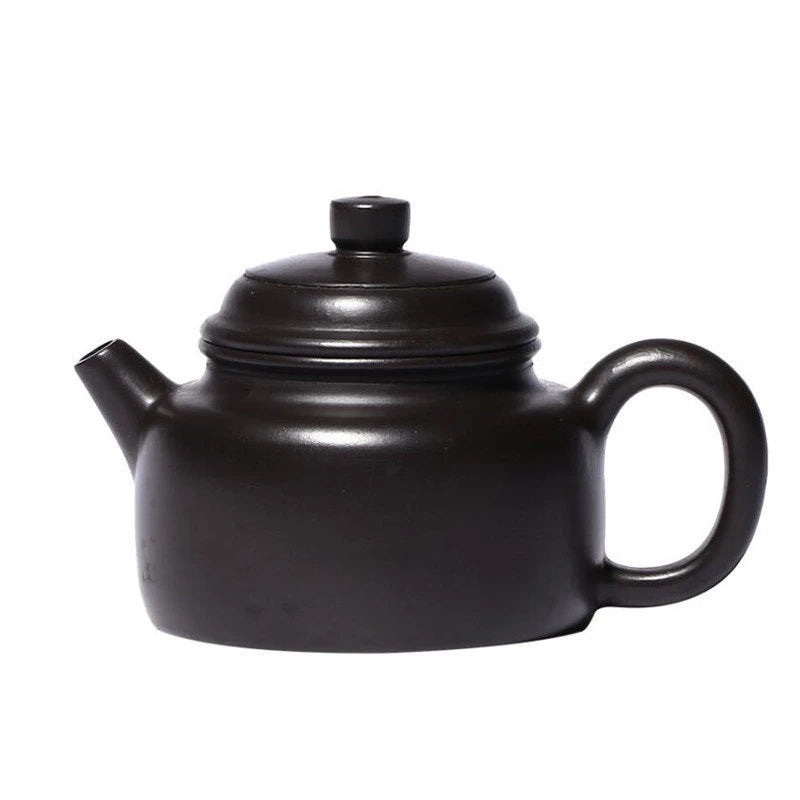 90ml Yixing Small Capacity Purple Clay Teapots Famous Artists Handmade Tea Pot Raw Ore Black Mud Kettle Chinese Zisha Tea Set