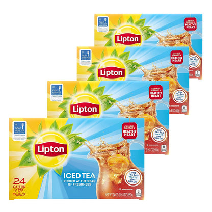 Lipton Southern Sweet Tea Iced Tea Drink Mix 22 Family Size Tea Bags 90.7g Box