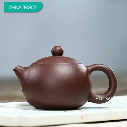 100ml Yixing Boutique Purple Clay Teapots Ball Shaped Infuser Xishi Tea Pot Beauty Kettle Customized Zisha Tea Set Authentic
