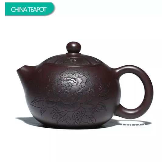 290ml Chinese Yixing High-end Purple Clay Teapots Famous Handmade Xi Shi Tea Pot Raw Ore Purple Mud Kettle Zisha Tea Set Gifts