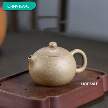 230ml Chinese Yixing High-end Purple Clay Teapots Famous Handmade Xishi Tea Pot Raw Ore Sesame Duan Mud Kettle Zisha Tea Set