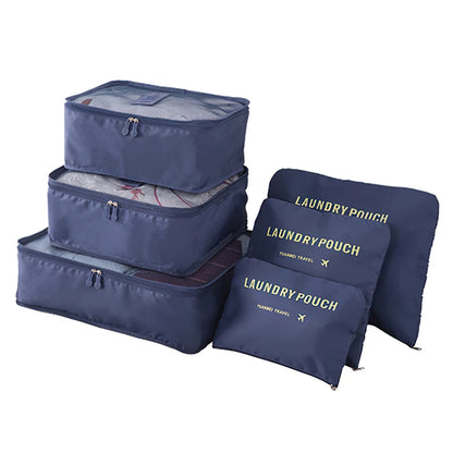 9Pcs/set Large Capacity Luggage Storage Bags For Packing Cube Clothes Underwear Cosmetic Travel Organizer Bag Toiletries Pouch