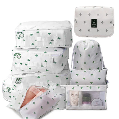 9Pcs/set Large Capacity Luggage Storage Bags For Packing Cube Clothes Underwear Cosmetic Travel Organizer Bag Toiletries Pouch