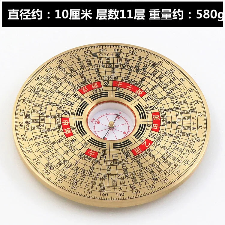 A PAIR Geomantic master tool Asia efficacious Eight Diagrams FENG SHUI Compass magnetic divine dragon dowsing Rod LUO PAN book