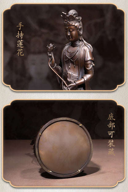 A SET 3P # GOOD figure of Buddha HOME temple Shrine Protection # Tantra Buddhism Amitabha Sakyamuni Guanyin Buddha Bronze statue