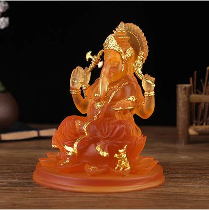 A+ Southeast Asia Thailand India home altar protection GANESH God of wealth Recruit wealth bring wealth Decorative Buddha statue