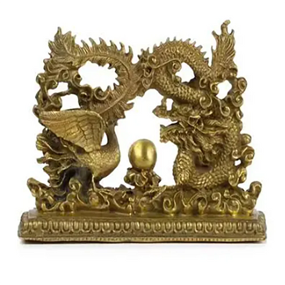 A copper dragon ornaments lucky draw Home Furnishing Feng Shui lucky talisman accessories