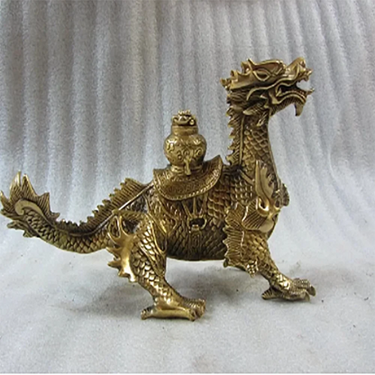 A cornucopia of pure copper dragon copper fin the Dragon talisman Zhaocai Home Furnishing feng shui ornaments