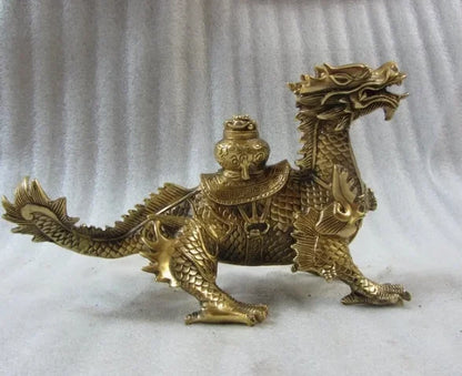 A cornucopia of pure copper dragon copper fin the Dragon talisman Zhaocai Home Furnishing feng shui ornaments