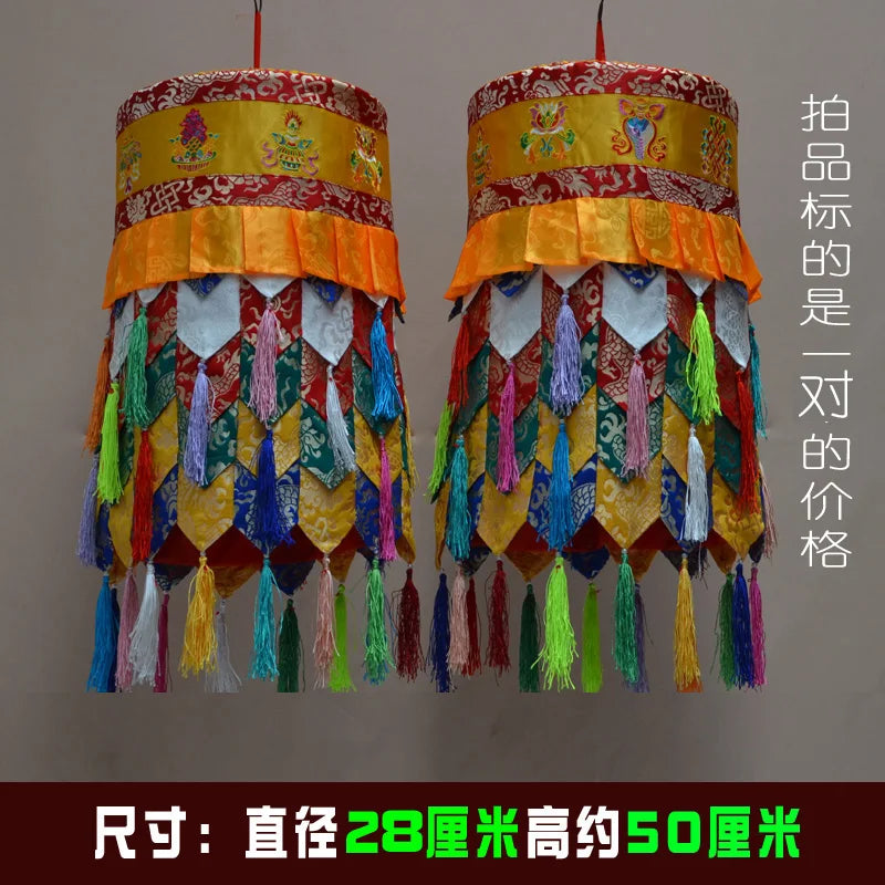 A pair 2PCS  Wholesale Buddhist supplies Buddhism HOME Temple Royal good Deco auspicious Embroidery Wall hang Victory Baochuang