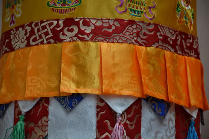 A pair 2PCS  Wholesale Buddhist supplies Buddhism HOME Temple Royal good Deco auspicious Embroidery Wall hang Victory Baochuang