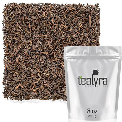 Tealyra - Ripe Pu'erh Tea - 20 Years Aged Loose Leaf from Yunnan - China - 100% Natural - Caffeine Level High - Aged Black Tea Pu Er - 110g (4-ounce)