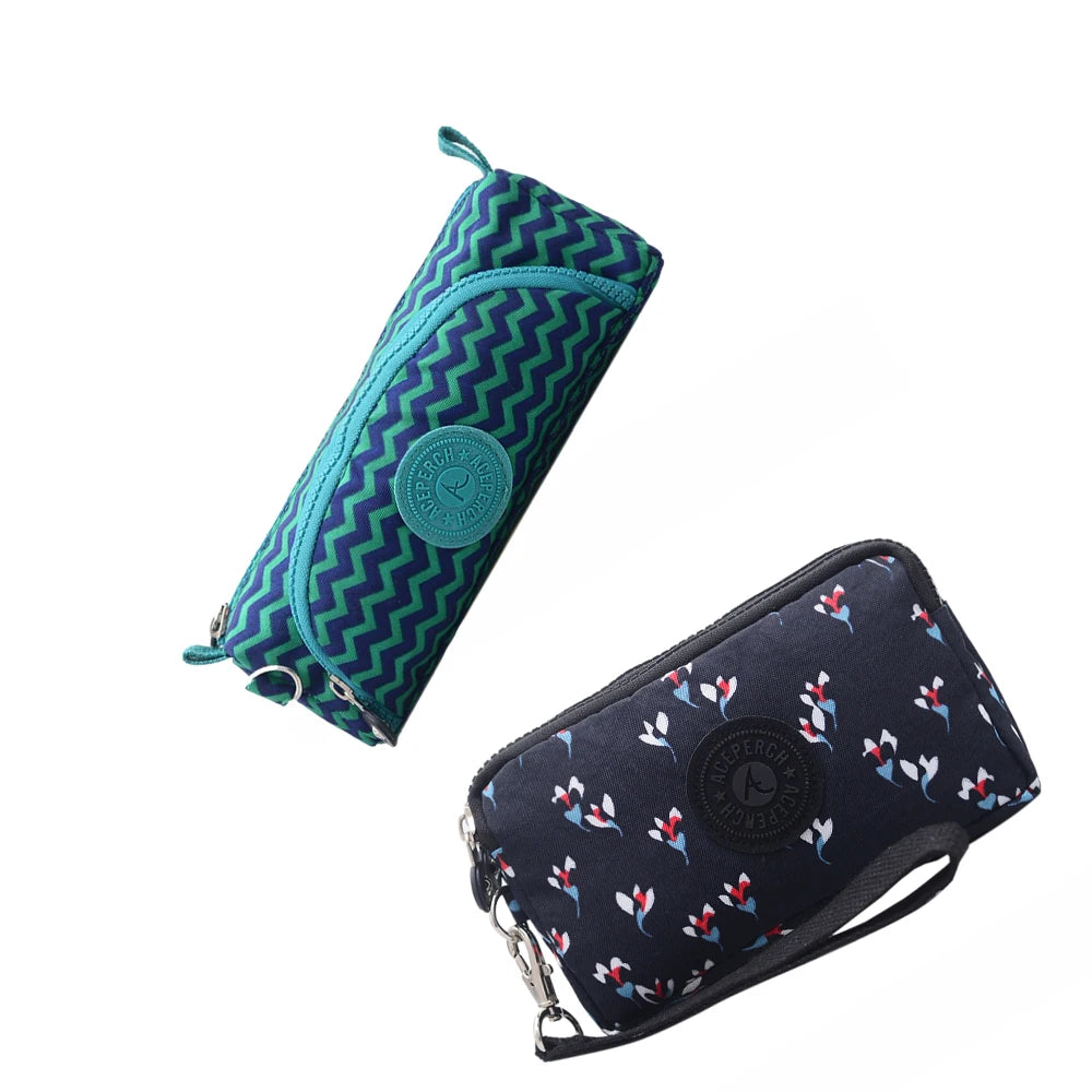 ACEPERCH Girl 2021 Original Estojo Carteira Feminina Case Billetera Mujer Purse Wallet Girls Nylon Monkey Pencil Bags Bolsas