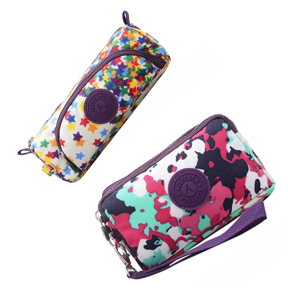 ACEPERCH Girl 2021 Original Estojo Carteira Feminina Case Billetera Mujer Purse Wallet Girls Nylon Monkey Pencil Bags Bolsas