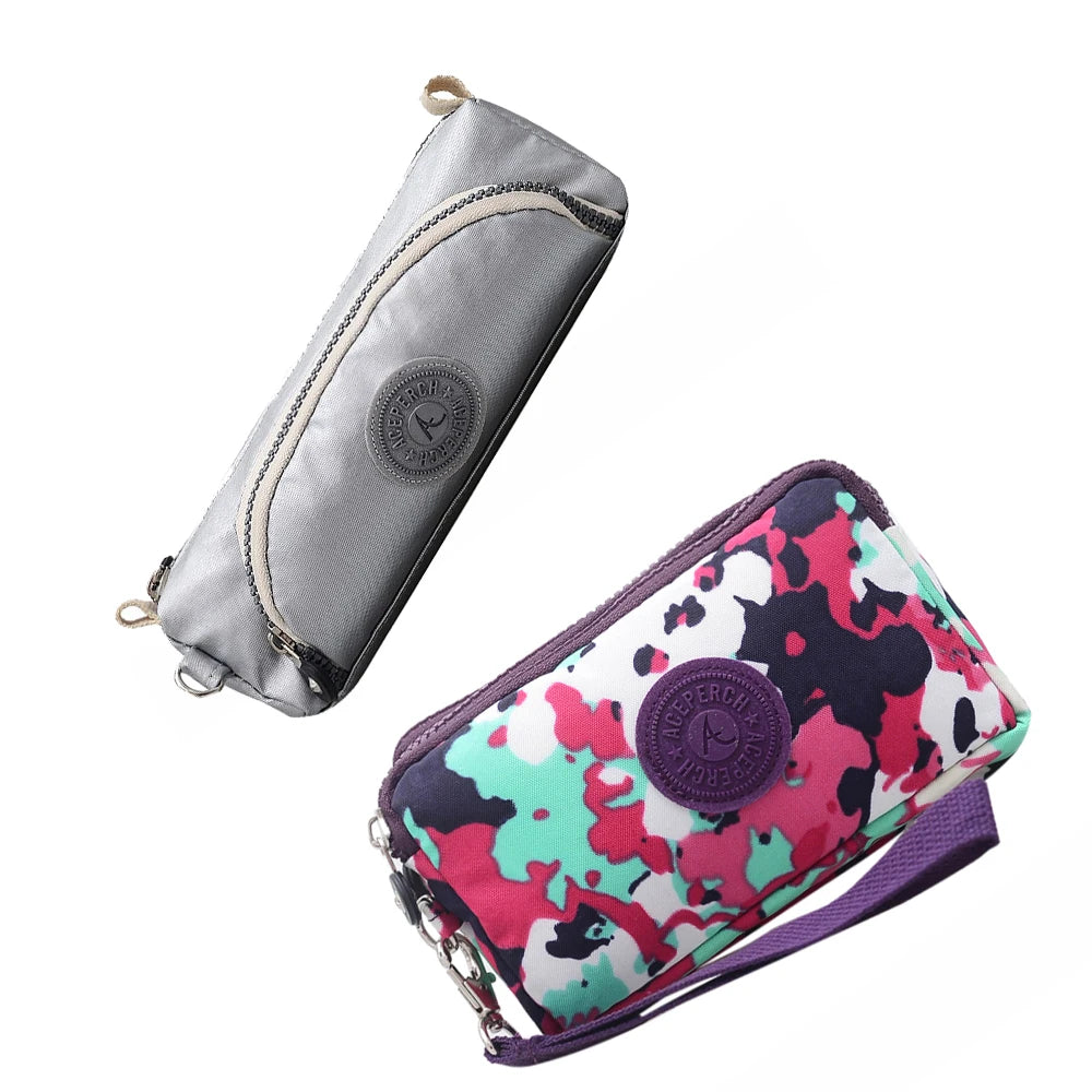 ACEPERCH Girl 2021 Original Estojo Carteira Feminina Case Billetera Mujer Purse Wallet Girls Nylon Monkey Pencil Bags Bolsas