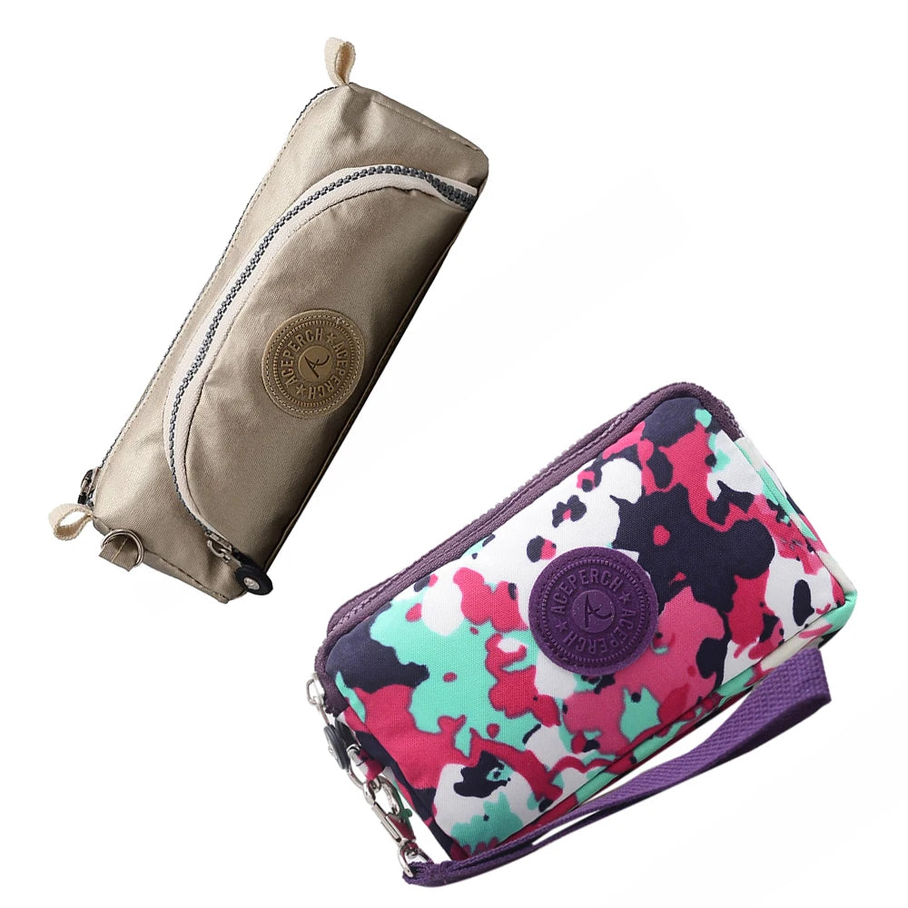 ACEPERCH Girl 2021 Original Estojo Carteira Feminina Case Billetera Mujer Purse Wallet Girls Nylon Monkey Pencil Bags Bolsas