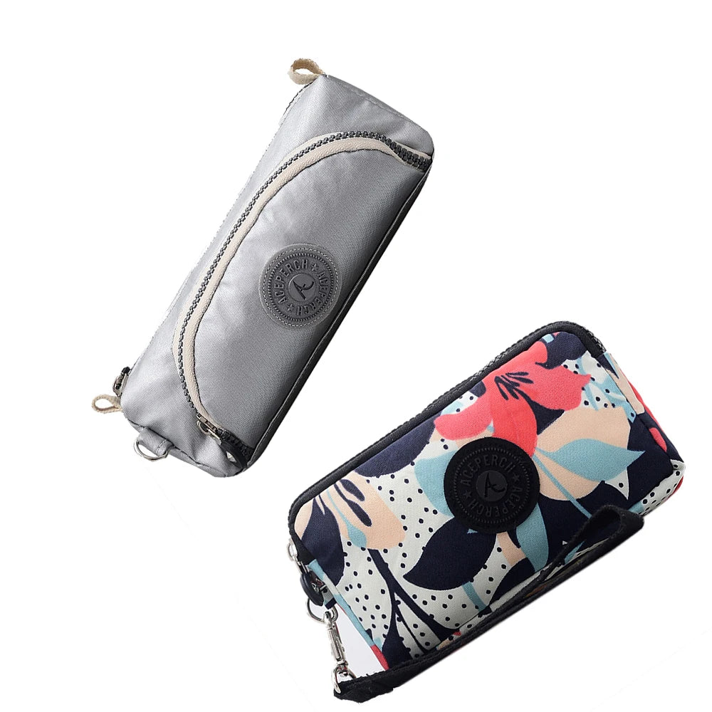 ACEPERCH Girl 2021 Original Estojo Carteira Feminina Case Billetera Mujer Purse Wallet Girls Nylon Monkey Pencil Bags Bolsas