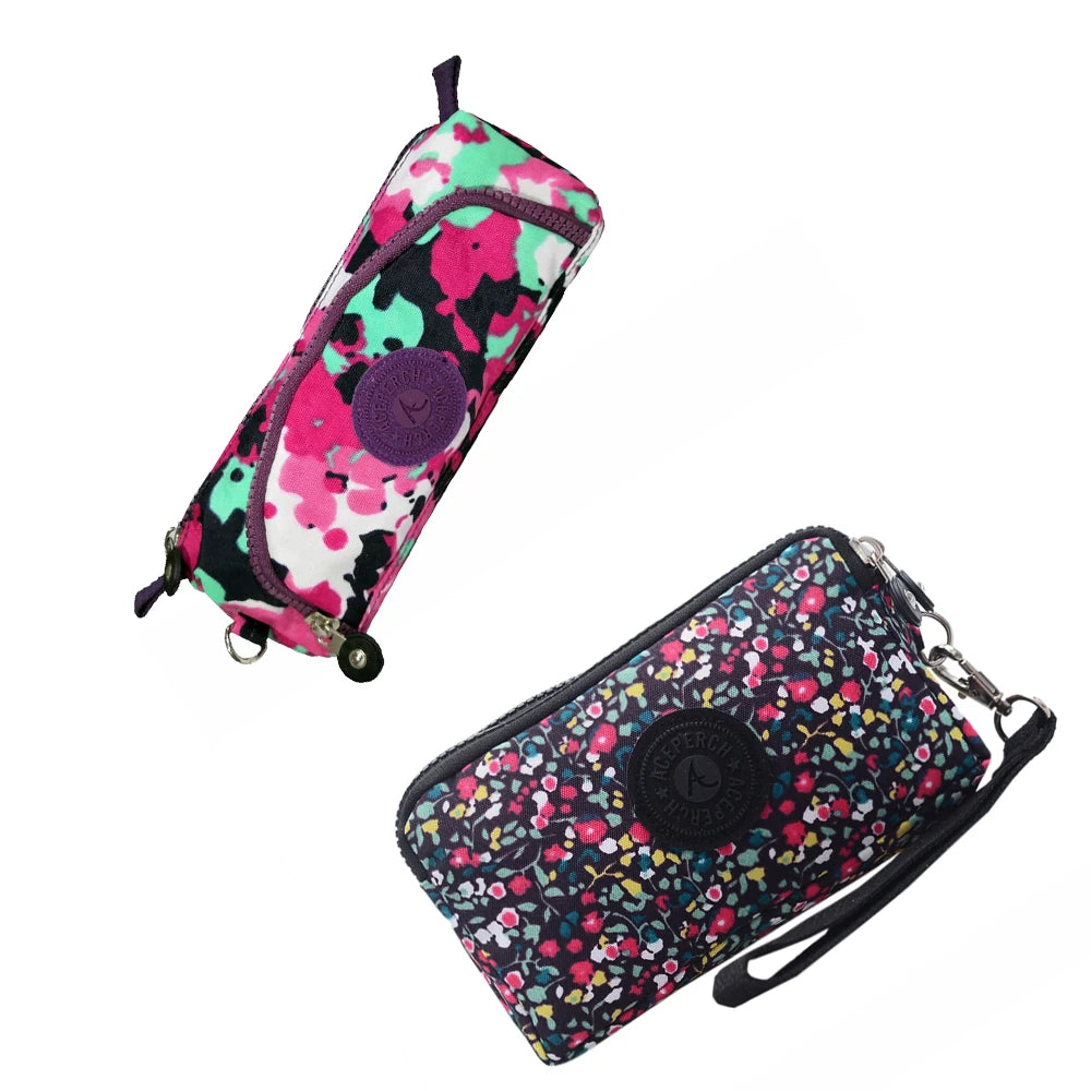 ACEPERCH Girl 2021 Original Estojo Carteira Feminina Case Billetera Mujer Purse Wallet Girls Nylon Monkey Pencil Bags Bolsas