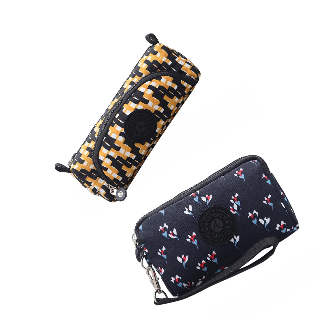 ACEPERCH Girl 2021 Original Estojo Carteira Feminina Case Billetera Mujer Purse Wallet Girls Nylon Monkey Pencil Bags Bolsas
