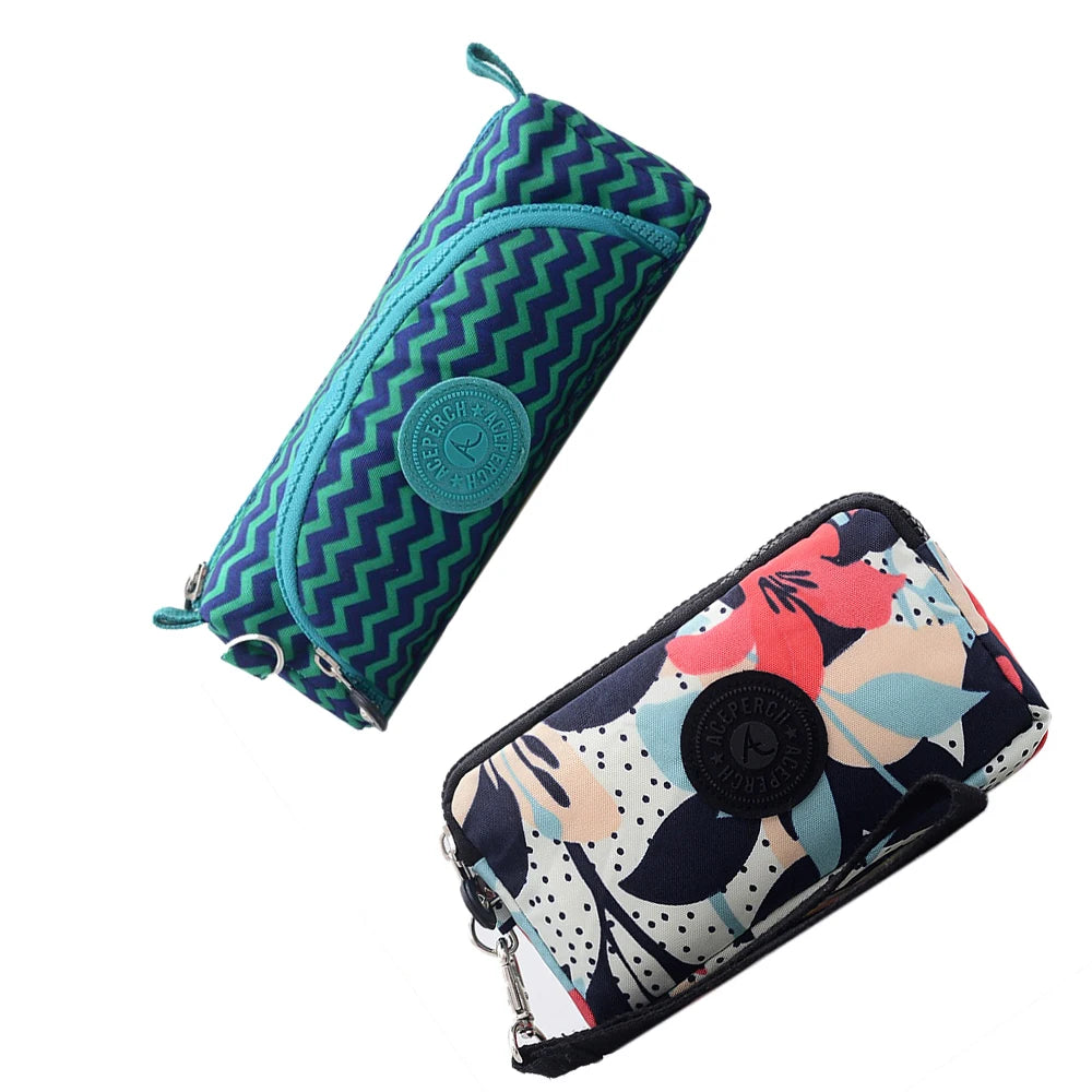 ACEPERCH Girl 2021 Original Estojo Carteira Feminina Case Billetera Mujer Purse Wallet Girls Nylon Monkey Pencil Bags Bolsas