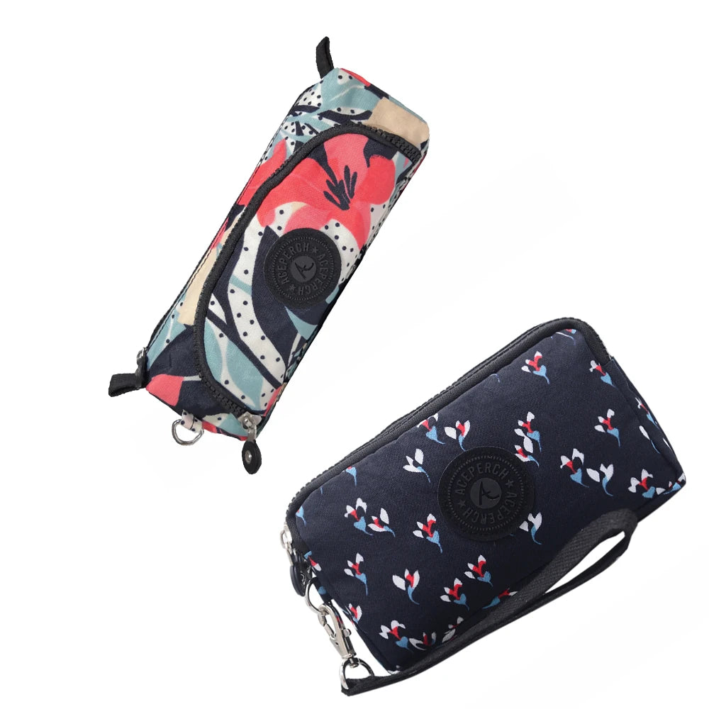 ACEPERCH Girl 2021 Original Estojo Carteira Feminina Case Billetera Mujer Purse Wallet Girls Nylon Monkey Pencil Bags Bolsas